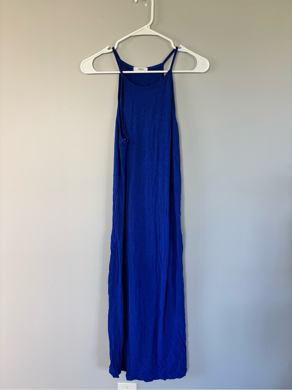 Cherish Cobalt Blue Slip Tank Dress
